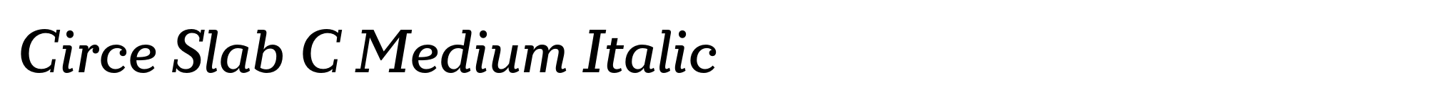 Circe Slab C Medium Italic image